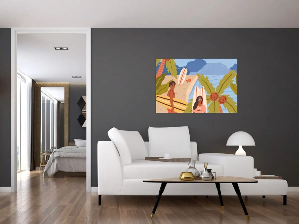 Tablou - Bucură-te de viață (90x60 cm)