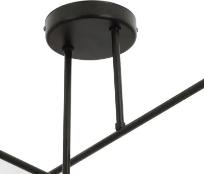 Brilagi - Lustră de tavan aplicată VIRGO 4xE14/40W/230V, crem/negru