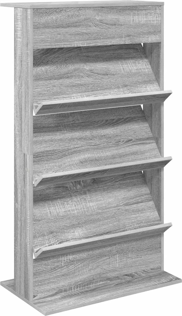 vidaXL Raft pentru reviste Gri Sonoma 70 x 41 x 126 cm Lemn compozit