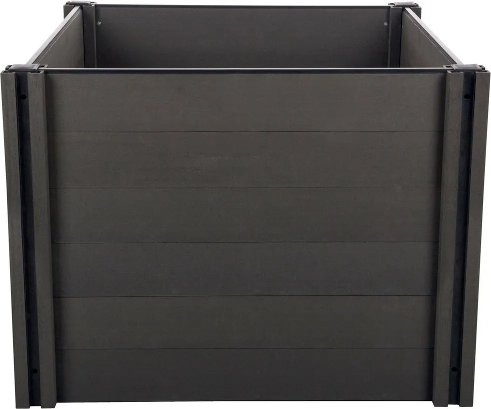 Paturi ridicate G21 Crop 106 x 106 x 80, WPC, Eben, 80 cm