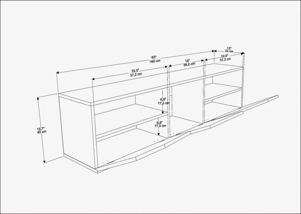 Comoda TV Carson - Oak