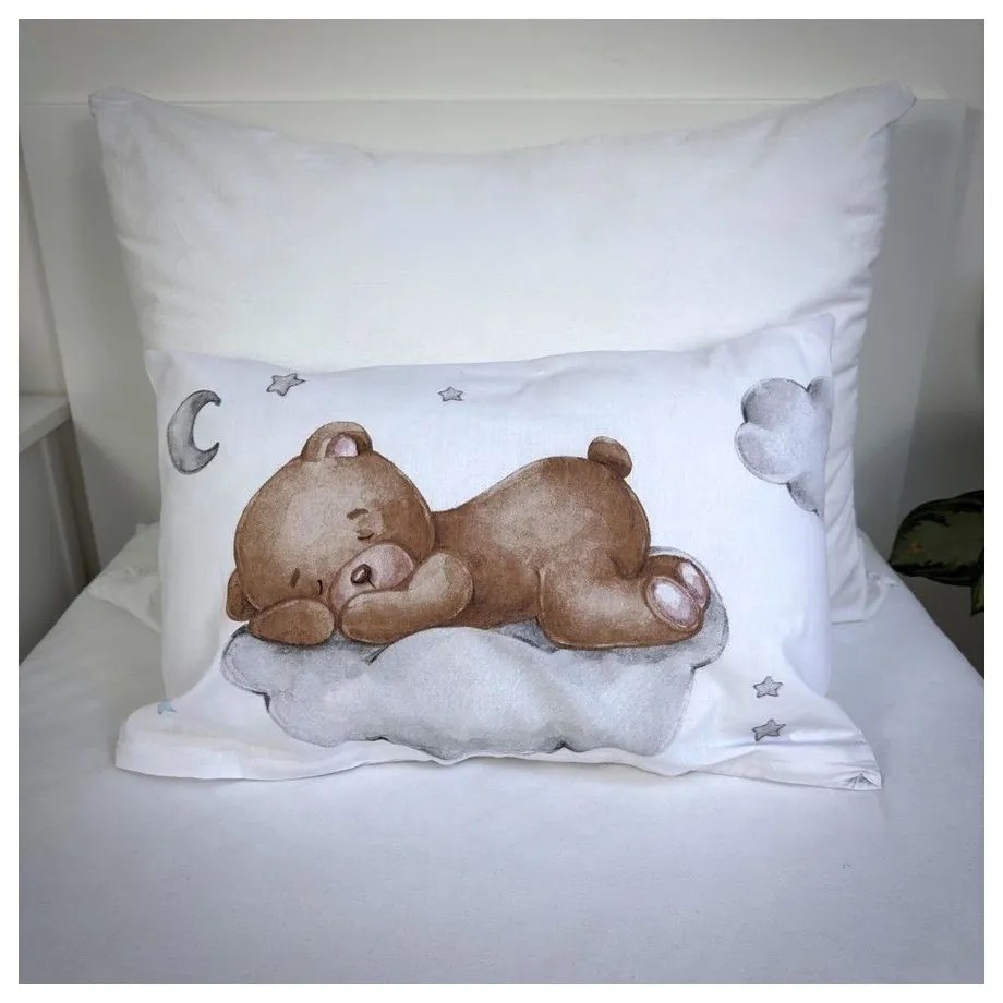 Lenjerie de pat pentru copii din bumbac pentru pătuț 100x135 cm Teddy "Moon" – Jerry Fabrics