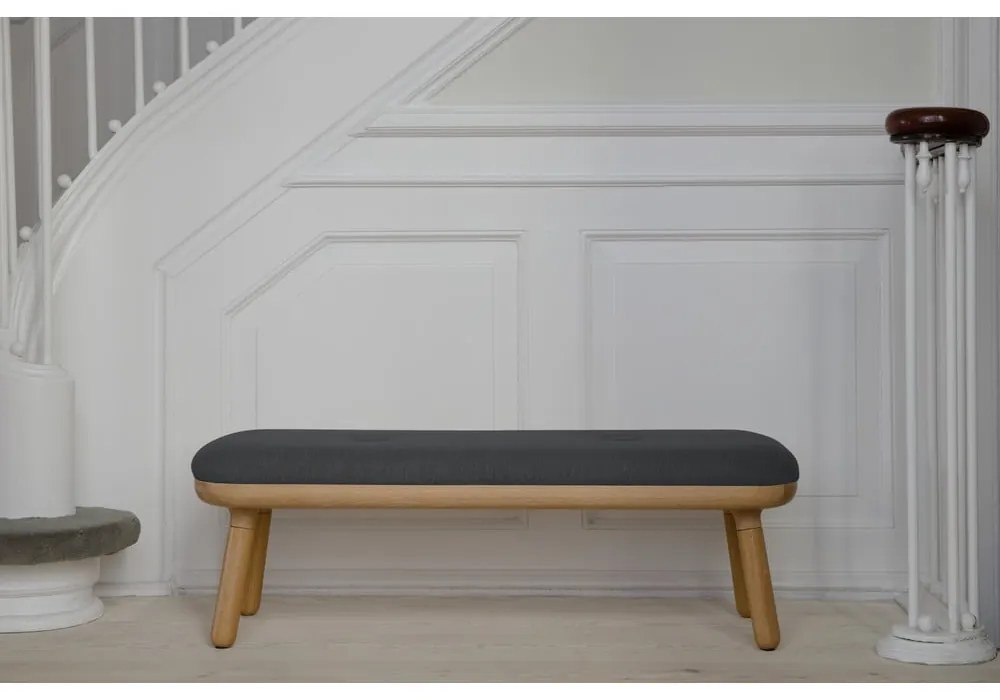 Bancă gri antracit Paff Low – UMAGE