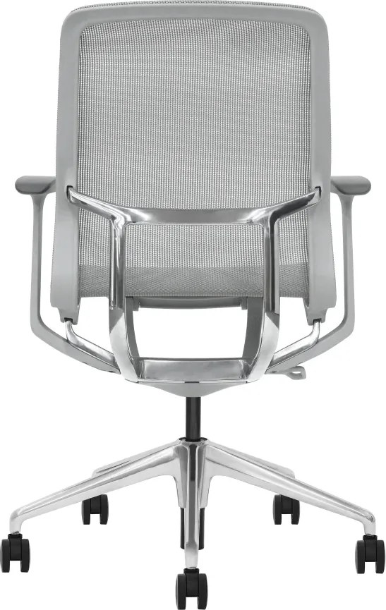 EMILY GREY – Scaun ergonomic premium, Mesh respirabil 4D, înclinare cu blocare, înălțime reglabila, cadru din nylon, bază din aluminiu, Gri