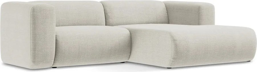 Colțar bej (cu colț pe partea dreaptă/cu șezlong) Ekahi – Makamii