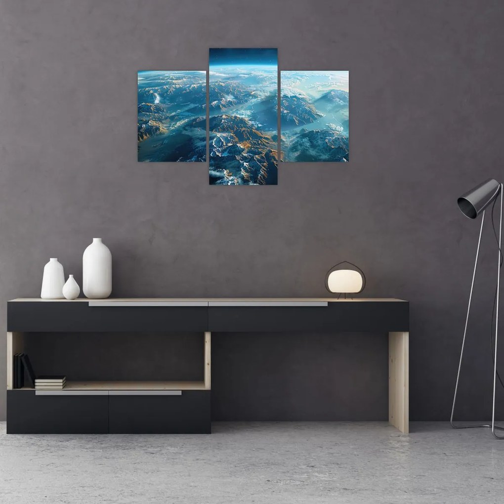 Tablou - Vedere din spațiu (90x60 cm)