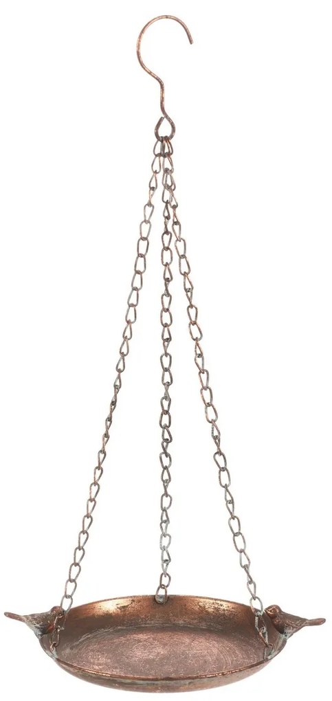 Adăpătoare metalică suspendată Romance,  26 x 20 x5 cm, culoare cupru