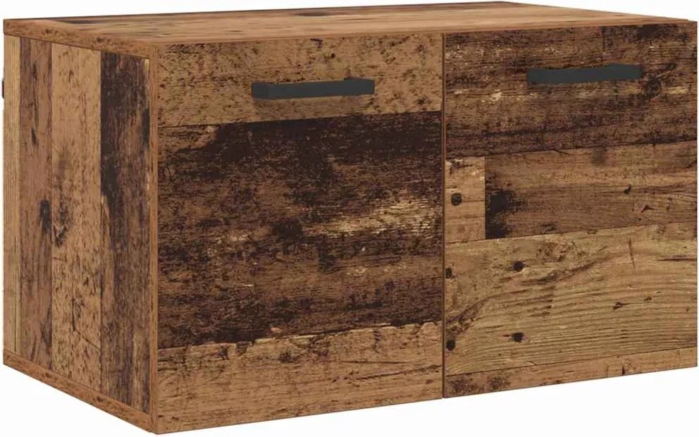vidaXL Dulap montat pe perete Pe perete Lemn vechi 60 x 36,5 x 35 cm