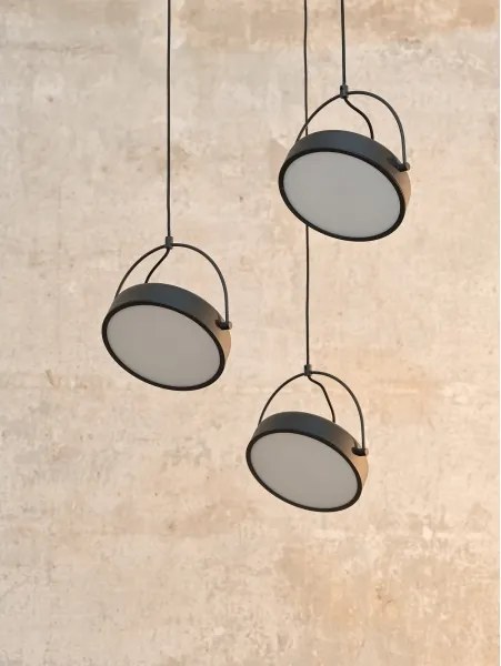 Osram - Lampă suspendată pe cablu LED DECOR PUCK 3xLED/12W/230V CRI 90 negru