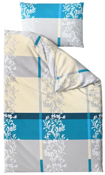 Lenjerie de pat din bumbac DELUXE turcoaz Dimensiune lenjerie de pat: 70 x 90 cm | 140 x 200 cm