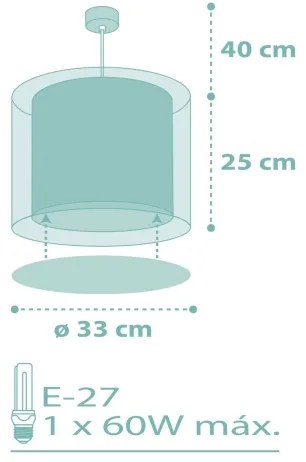 Dalber 41002H - Lustră copii DOTS 1xE27/60W/230V