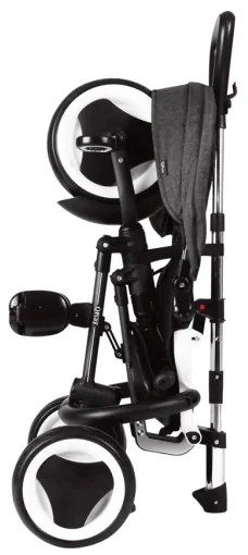 Tricicletă pentru copii 3 în 1 QPlay RITO EVO gri