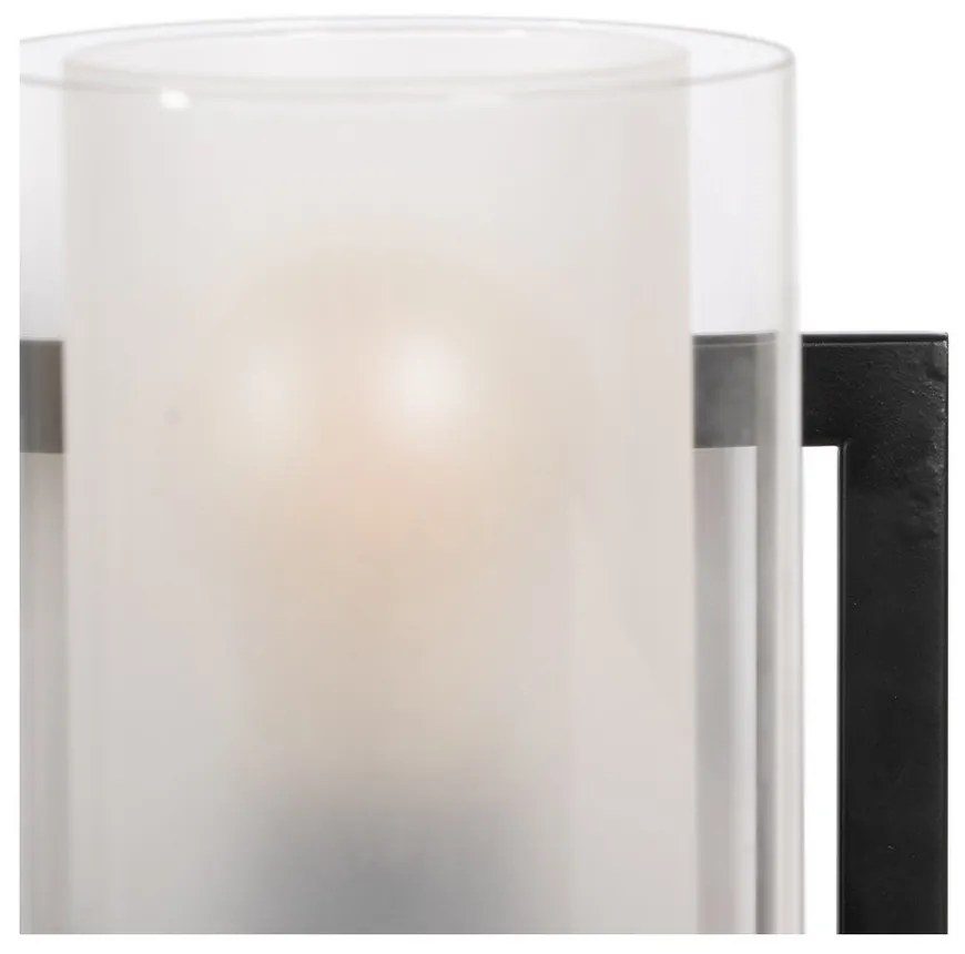 Aplică de perete neagră-albă – Ixia