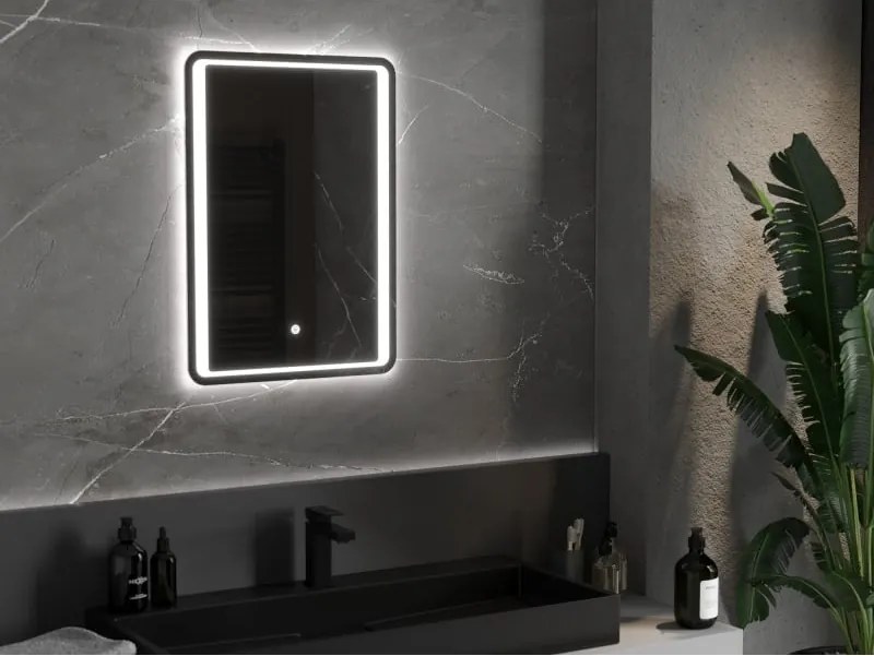 Mexen Zusa oglindă de baie iluminată 50 x 70 cm, LED 6000K, anti-ceață - 9808-050-070-611-00