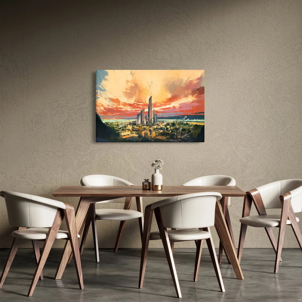 Tablou - Orașul pictat (90x60 cm)