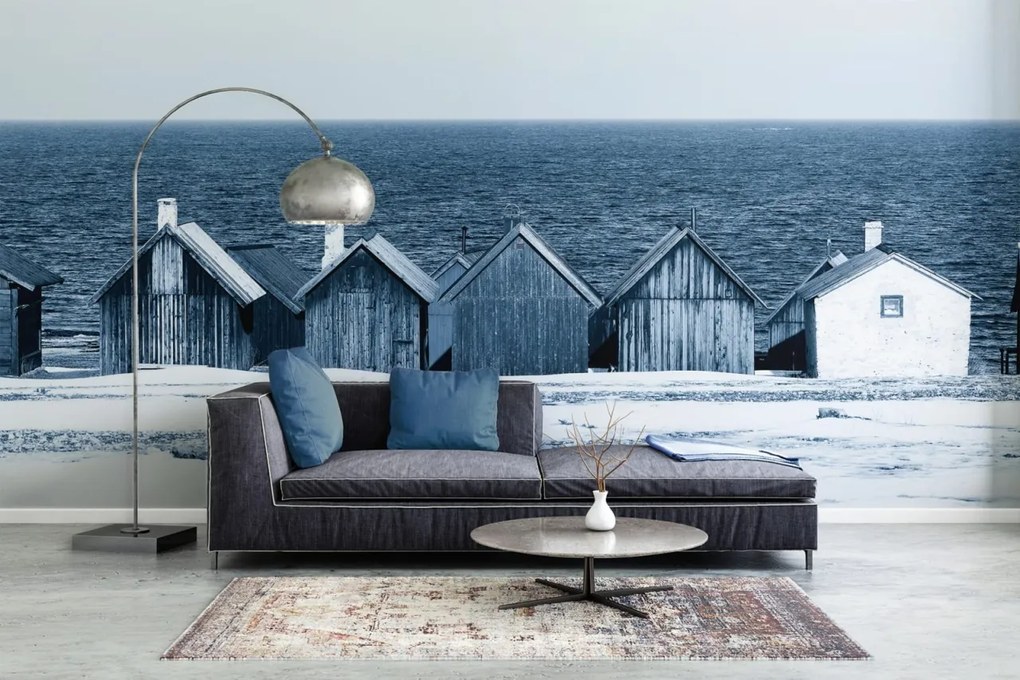 Fototapet, Boathouse Blues, Rebel Walls