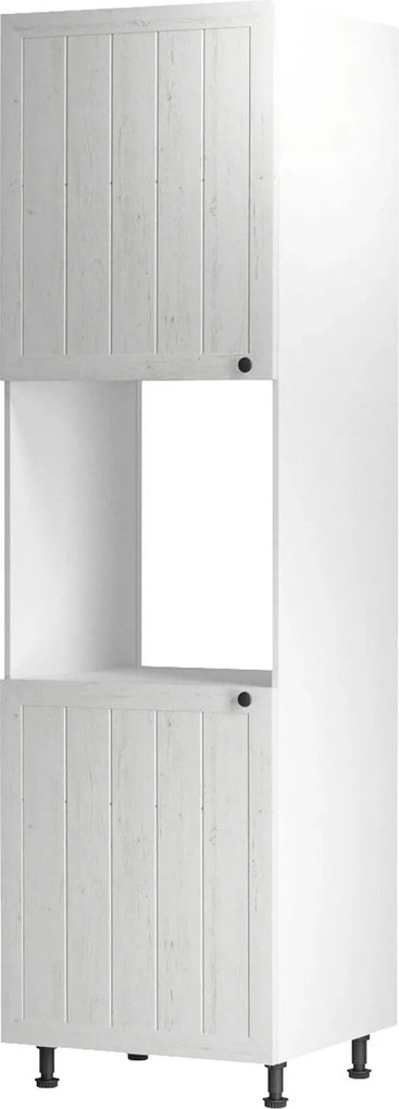 Dulap bucatarie PROVENCE D60P, alb, DTD laminat, 60x58x212 cm