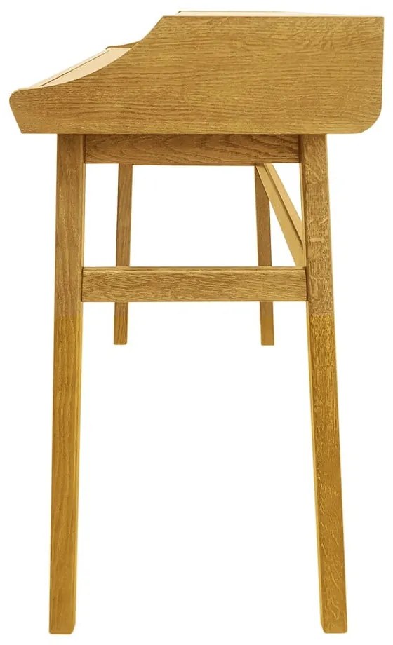 Birou de tip secretaire cu aspect de lemn de stejar 44x115 cm Carteret – Woodman