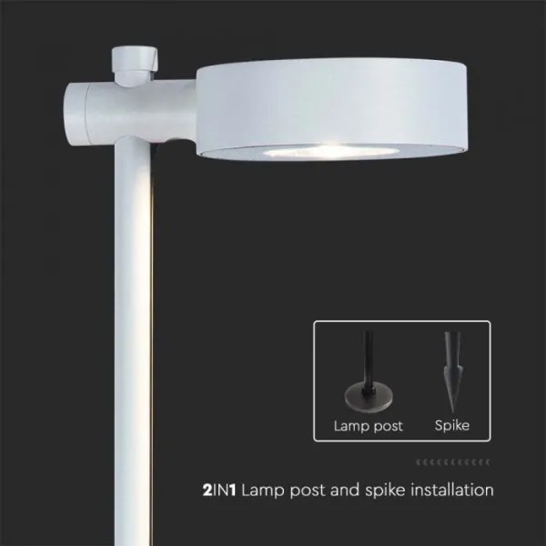 Lampă LED de exterior 7W, 230V, 4000K, IP65, alb, 102 cm