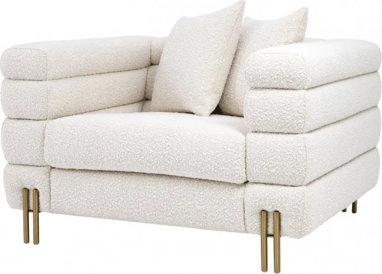 Fotoliu elegant design LUX York, crem 113841 HZ