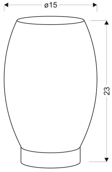 Lampă de masă Venus 1xE27/60W/230V negru/auriu