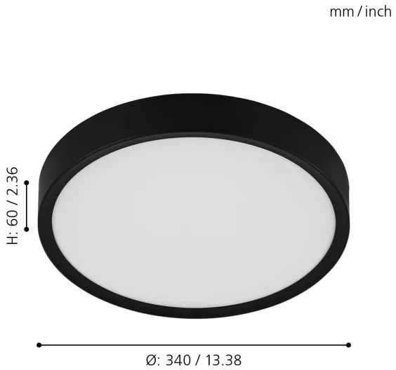 Eglo 98603 - Plafonieră LED MUSURITA LED/16,8W/230V
