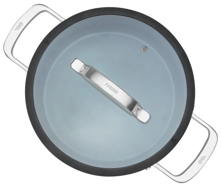 Oală cu capac/cu suprafață ceramică 5,5 l adecvată pentru plita cu inducție Meda 3.0 – FABINI