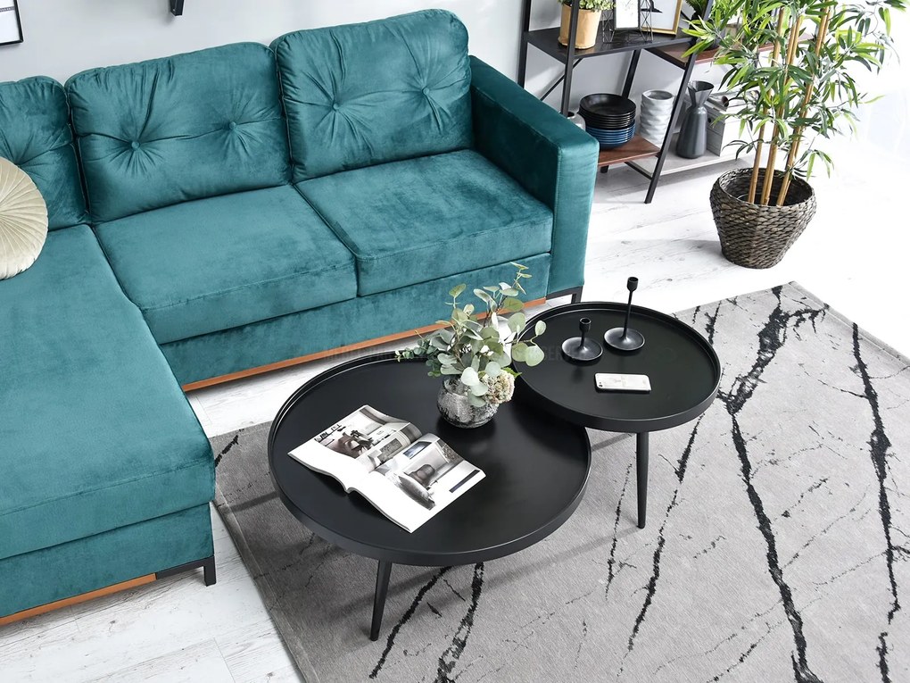 Măsuță de cafea Lantan Zest Xl (negru + negru). 1111841