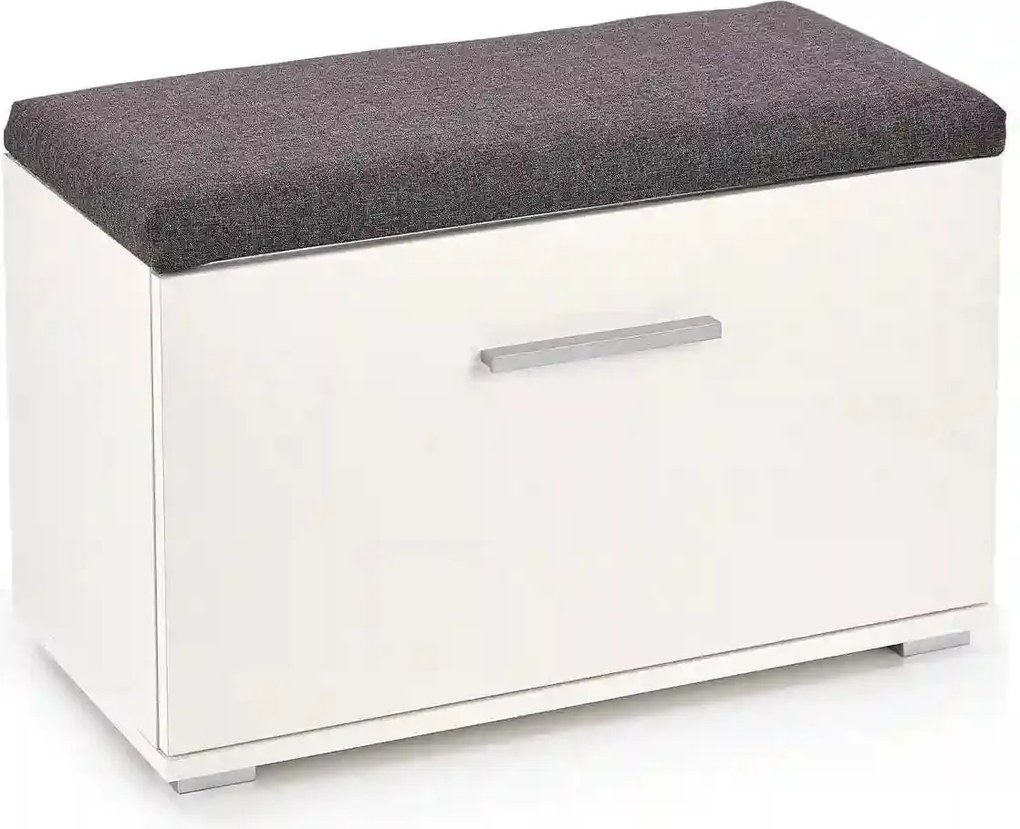 Pantofar LIMA ST2, gri/alb, PAL laminat, 70x32x45 cm