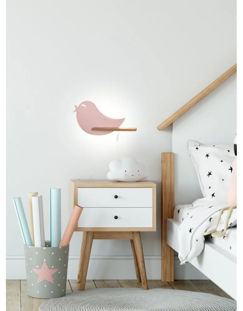 Corp de iluminat pentru copii roz Bird – Candellux Lighting