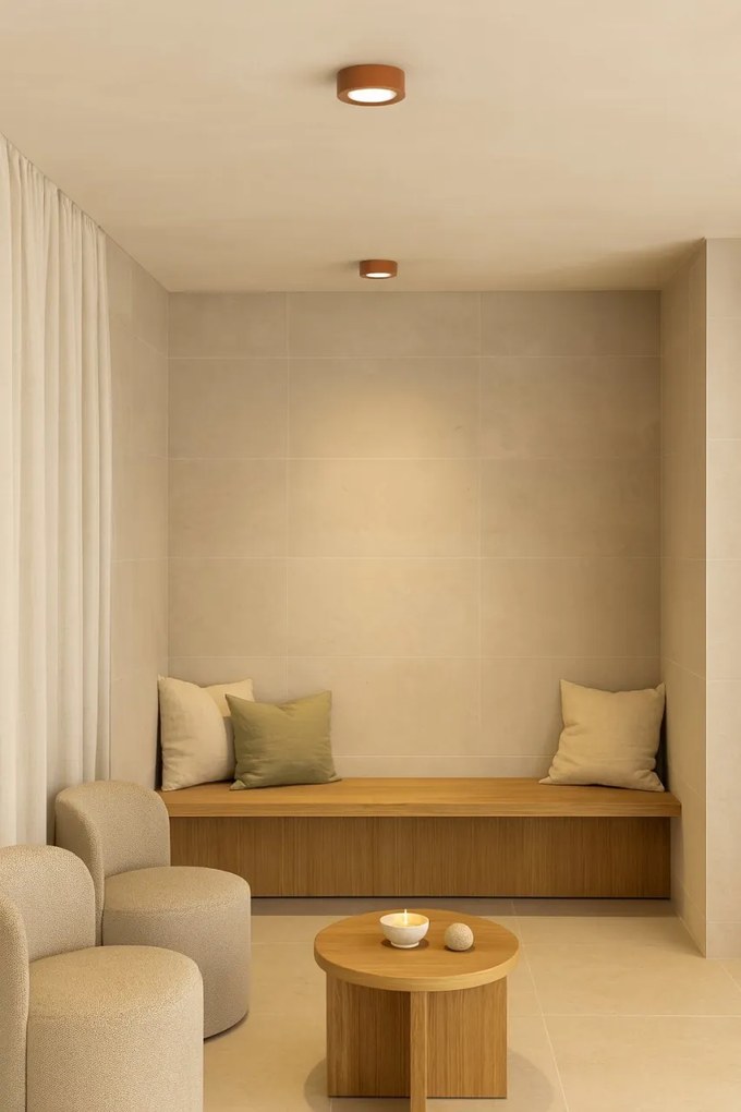 Spot tavan, Mini plafoniera ELORA 8916 teracota