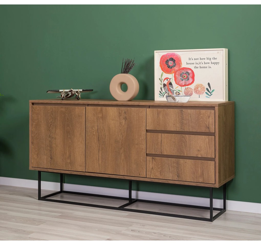 Mobilier living Lexuna 7 (Nuc + Negru). 1088909