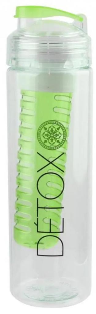 Sticla Detox cu infuzor pentru fructe,Verde, 650 ml