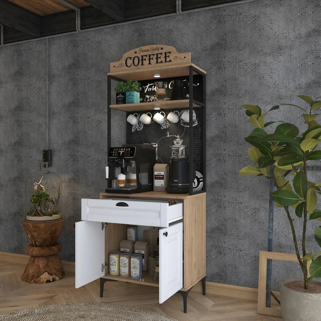 Dulap Jehy Walnut and White