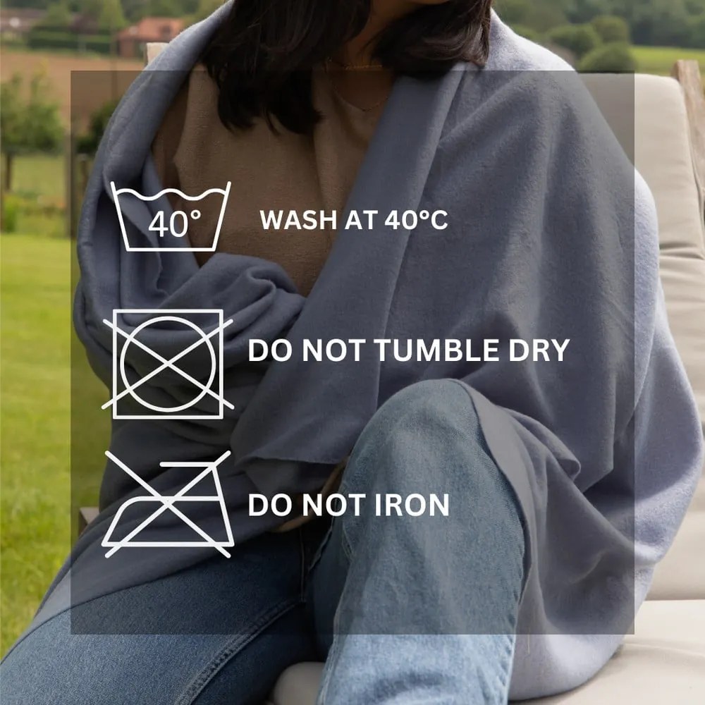 Pătură albă/bej din polar/fleece 130x160 cm Riso – Tiseco Home Studio