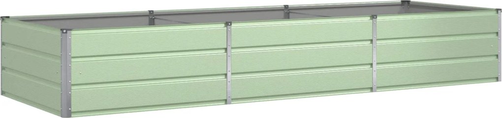 vidaXL Jardinieră Verde pastel 290 x 100 x 45 cm Oțel Galvanizat