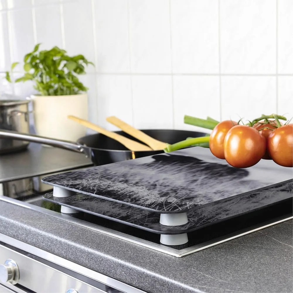 Protecții de aragaz 2 buc. din sticlă temperată 30x52 cm Universal Highland Cattle – Wenko