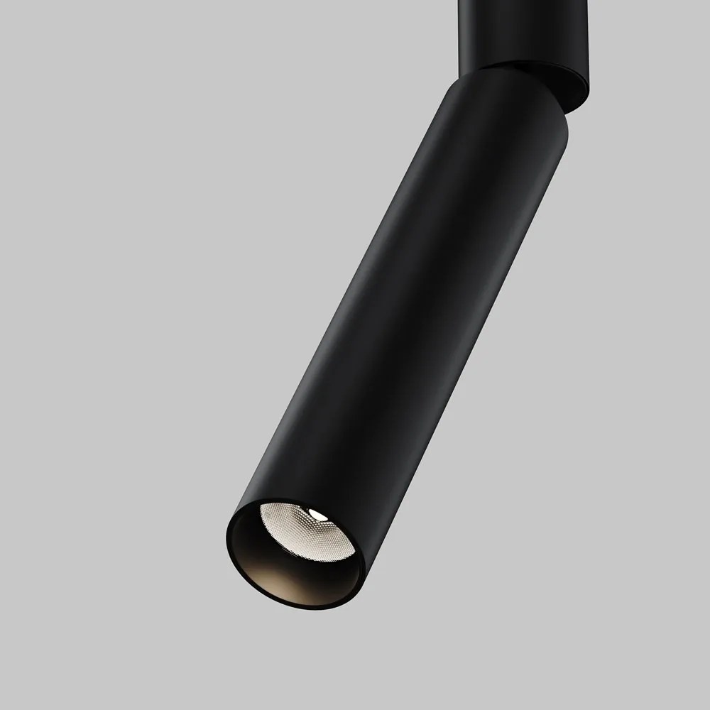 Spot LED, accesoriu pentru sinele monofazate Unity, Dual negru