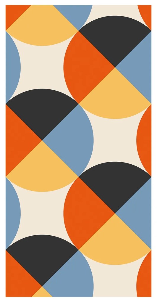 Tapet - Abstracție geometrică colorată II.