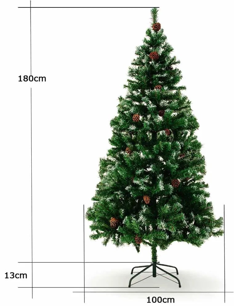 Deuba Brad artificial de Craciun 180 cm cu zapada