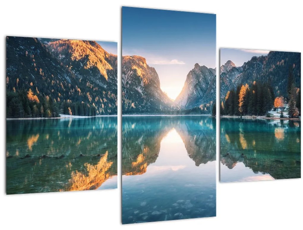 Tablou - Lacul montan (90x60 cm)