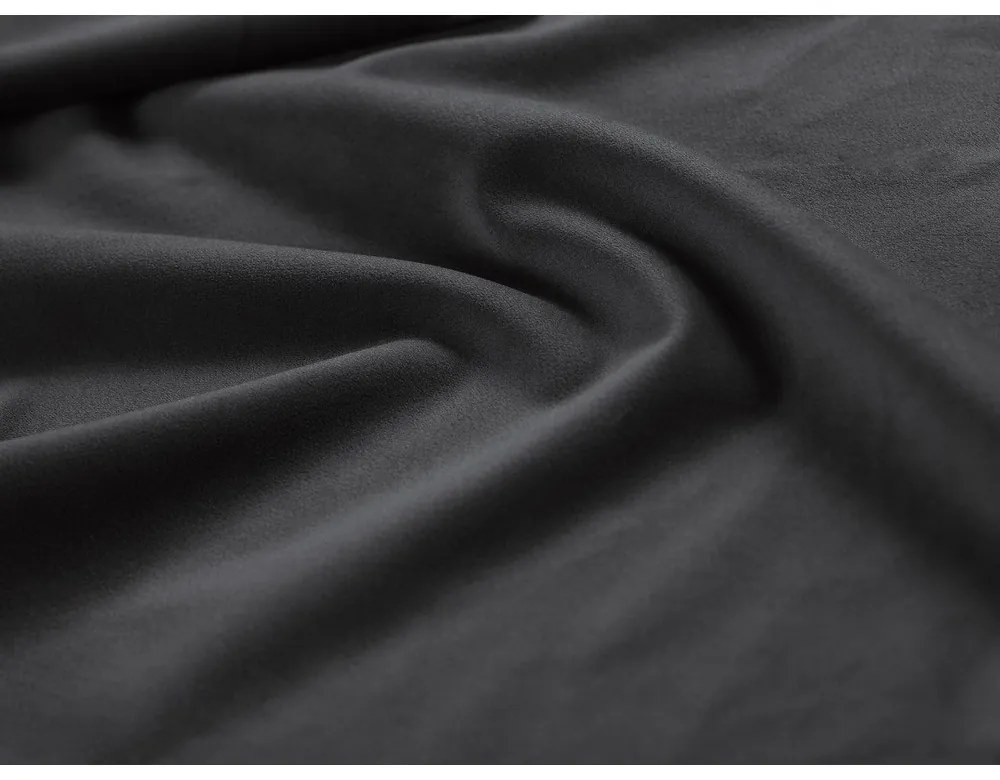 Pat matrimonial gri tapițat din catifea cu spațiu de depozitare cu somieră 180x200 cm Bellis – Micadoni