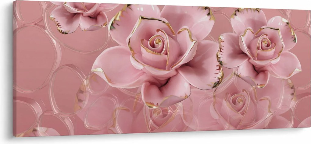 Tablou - Decor floral (120x50 cm)