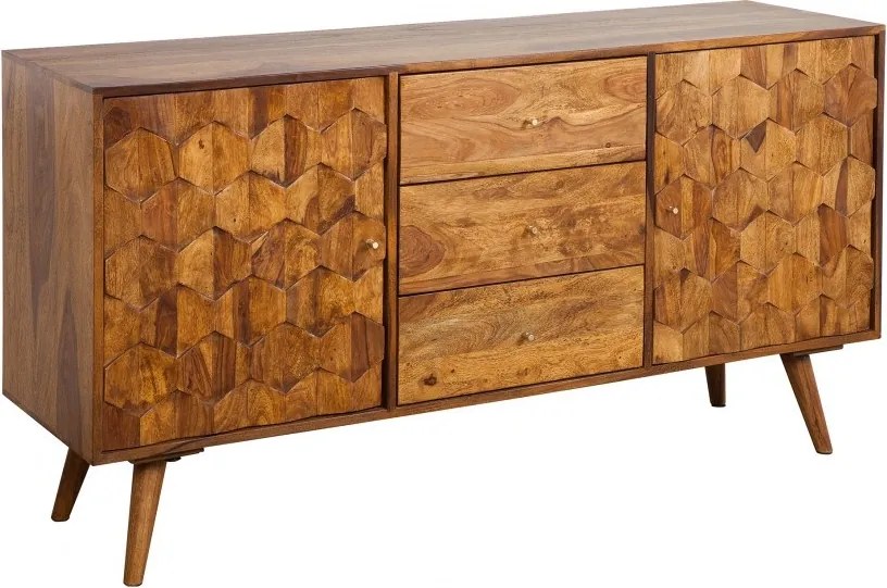 Comoda din lemn Mystic Living 145cm, Sheesham