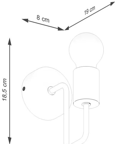 Lampă de perete Sollux SL.1668 TIMBO 1xE27/15W/230V negru/bej/fag
