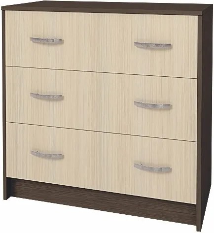 COMODA RONDO WENGE+MESTEACAN 80x42x82 CM