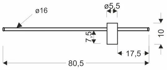 Aplică de perete LED ARIAN LED/13W/230V neagră