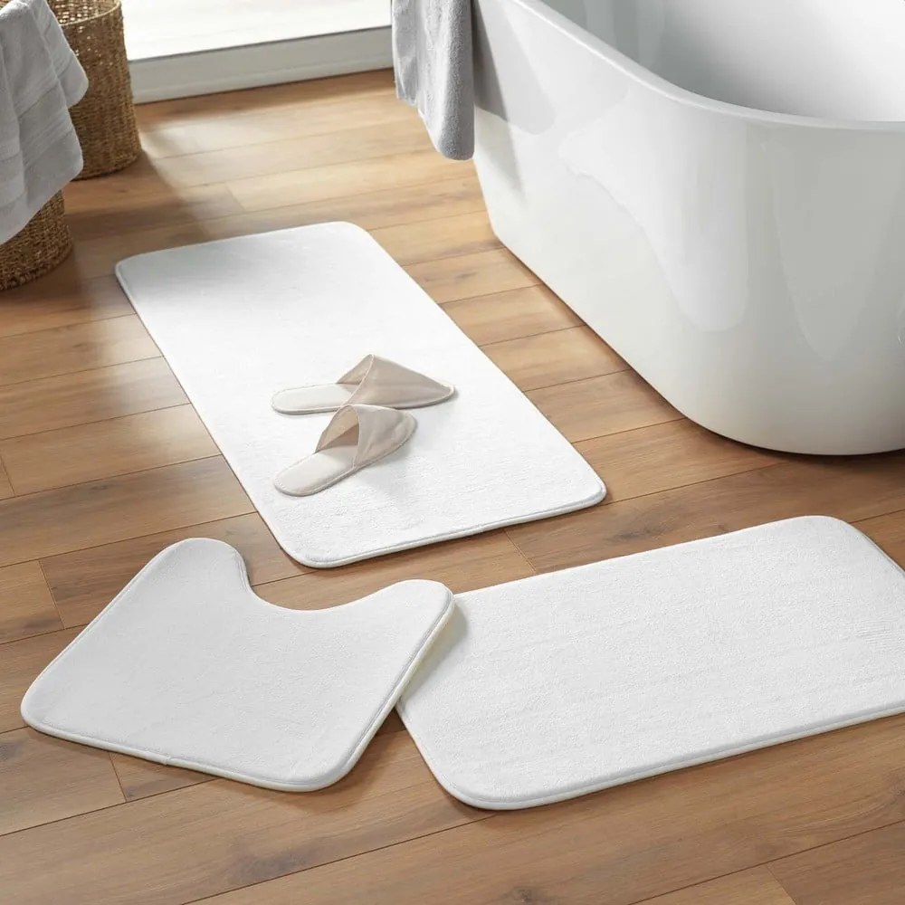 Covoraș de baie alb pentru WC 45x45 cm Vitamine – douceur d'intérieur