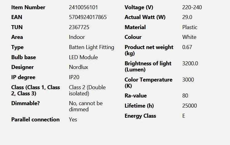 Plafoniera LED design liniar Wilmington 90,5cm