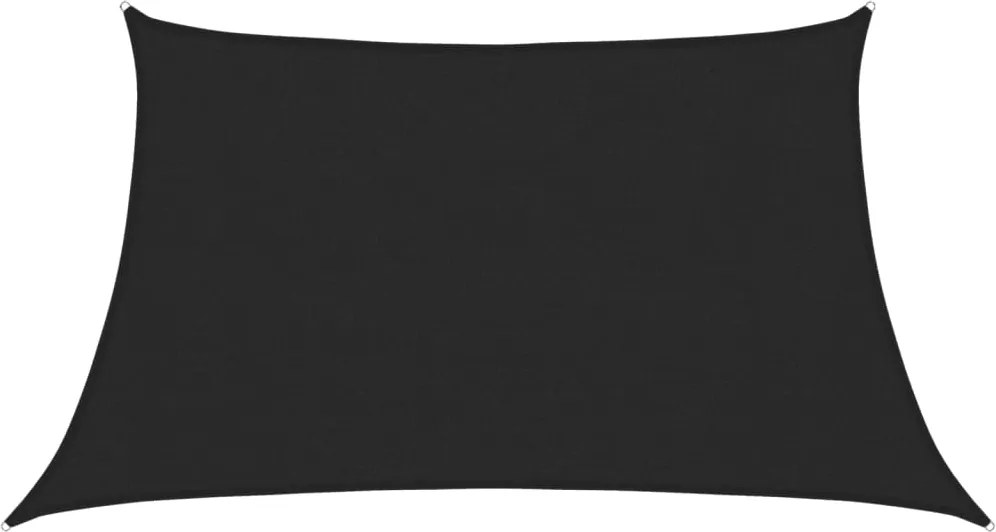 vidaXL Pânză parasolar, negru, 3/4x2 m, HDPE, 160 g/m²